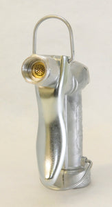 An image of a Tri-Con garden hose sprayer with a reversible nozzle attached.