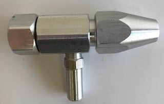 An Image of a complete abrasive blaster body nozzle.